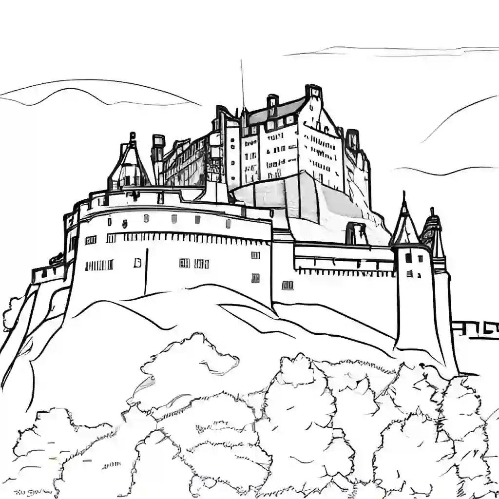 Edinburgh Castle coloring pages